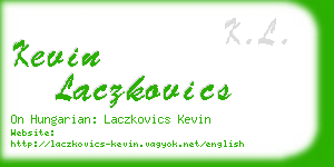 kevin laczkovics business card